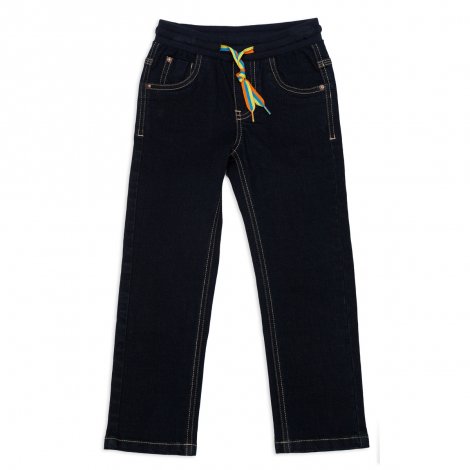 Темно-синие брюки  джинсовые для мальчика PlayToday 341064, вид 1