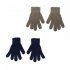 Темно-синие перчатки  , 2 пары в комплекте для мальчика PlayToday 341070, вид 1 превью