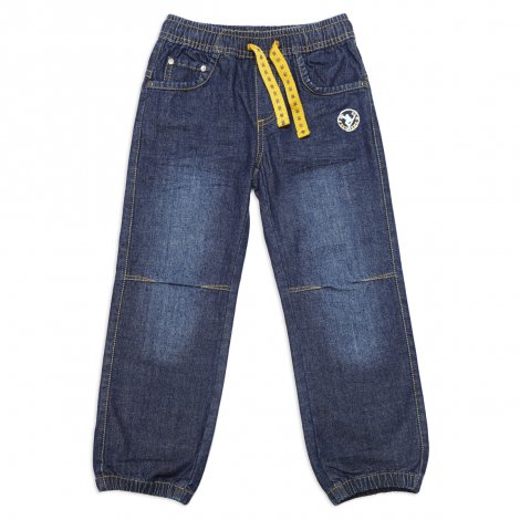 Синие брюки  джинсовые для мальчика PlayToday 341089, вид 1
