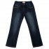 Темно-синие брюки  джинсовые на флисе для девочки PlayToday 342012, вид 1 превью