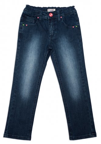Синие брюки  джинсовые для девочки PlayToday 342059, вид 1