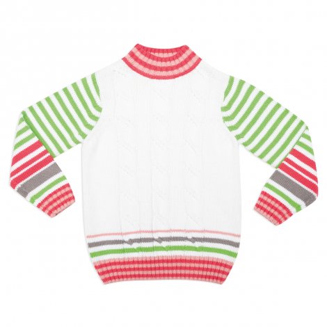 Белый свитер для девочки PlayToday 342064, вид 1