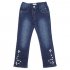 Темно-синие брюки  джинсовые для девочки PlayToday 342135, вид 1 превью