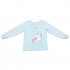 Голубая футболка с длинным рукавом для девочки PlayToday 342141, вид 1 превью