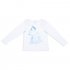 Белая футболка с длинным рукавом для девочки PlayToday 342142, вид 1 превью