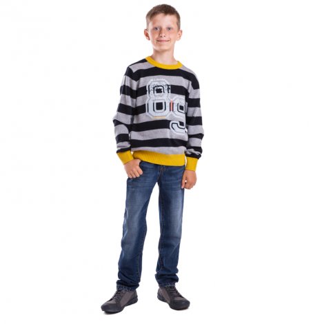 Серый свитер для мальчика S'COOL 343057, вид 3