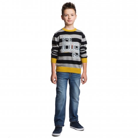 Серый свитер для мальчика S'COOL 343057, вид 4