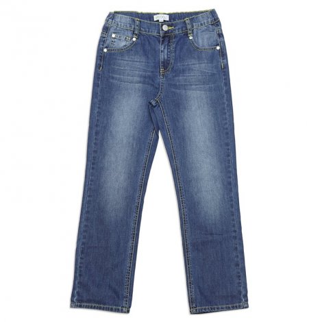 Синие брюки текстильные джинсовые для мальчика S'COOL 343063, вид 1
