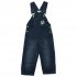 Синий полукомбинезон  джинсовый на подкладке для мальчика PlayToday Baby 347010, вид 1 превью