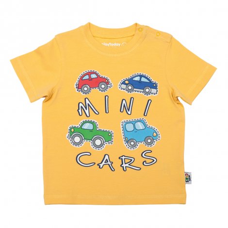 Желтая футболка для мальчика PlayToday Baby 347023, вид 1