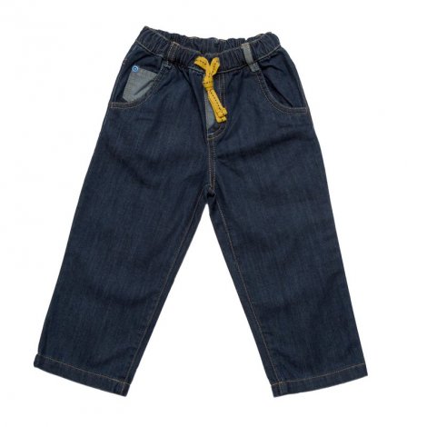 Синие брюки  джинсовые для мальчика PlayToday Baby 347052, вид 1