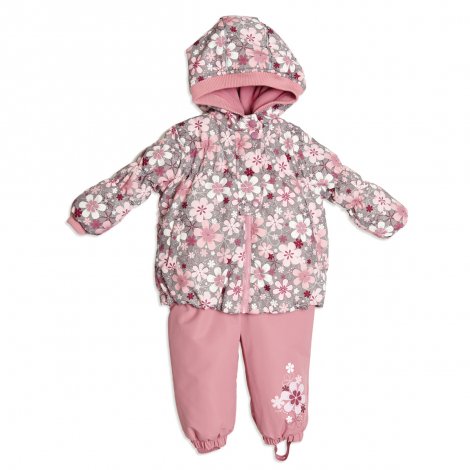 Розовый комплект  : куртка, полукомбинезон для девочки PlayToday Baby 348001, вид 1
