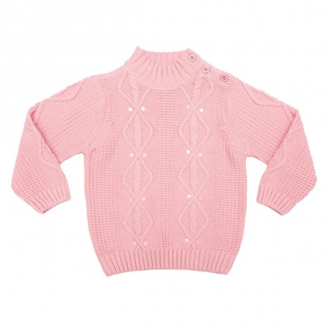 Розовый свитер для девочки PlayToday Baby 348005, вид 1