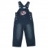 Синий полукомбинезон  джинсовый для девочки PlayToday Baby 348010, вид 1 превью