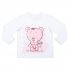 Белая футболка с длинным рукавом для девочки PlayToday Baby 348022, вид 1 превью