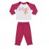 Белый комплект  : футболка с длинным рукавом, брюки для девочки PlayToday Baby 348027, вид 1 превью