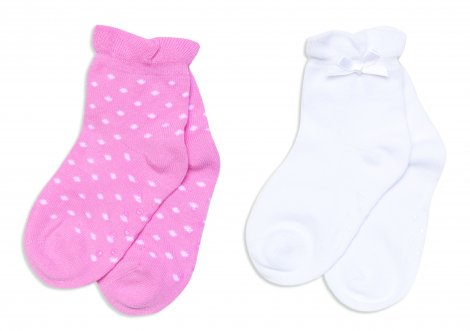 Белый комплект: носки, 2 шт. для девочки PlayToday Baby 348038, вид 1