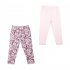 Розовые брюки   (леггинсы), 2 пары в комплекте для девочки PlayToday Baby 348039, вид 1 превью