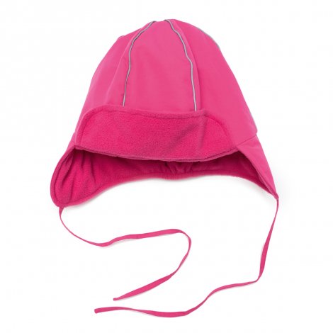 Розовая шапка на флисе для девочки PlayToday 349002, вид 1