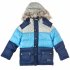 Серо-голубая куртка зимняя на флисе для мальчика PlayToday 351120, вид 1 превью