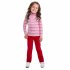 Красные брюки для девочки PlayToday 352084, вид 3 превью