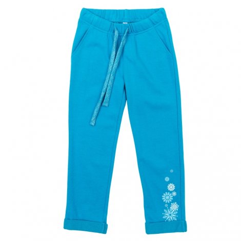 Голубые брюки для девочки PlayToday 362116, вид 1