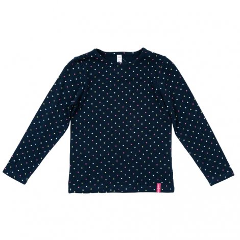 Синяя футболка с длинным рукавом для девочки PlayToday 362121, вид 1