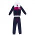 Темно-синий комплект: толстовка, брюки для девочки PlayToday 364081, вид 1 превью