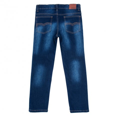 Темно-синие брюки джинсовые для мальчика PlayToday 381062, вид 2