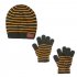Оранжевый комплект: шапка, перчатки для мальчика PlayToday 381087, вид 1 превью
