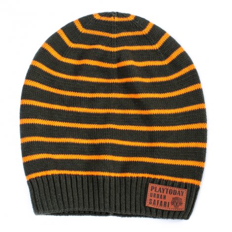 Оранжевый комплект: шапка, перчатки для мальчика PlayToday 381087, вид 4