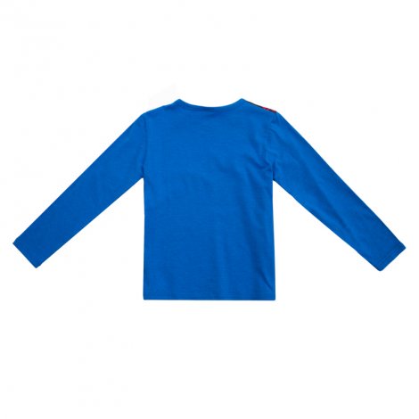 Синяя футболка с длинным рукавом для мальчика PlayToday 381169/5722, вид 2