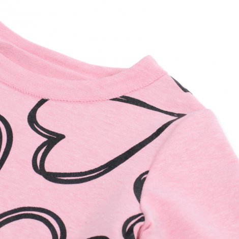 Розовая футболка с длинным рукавом для девочки PlayToday 382026, вид 5