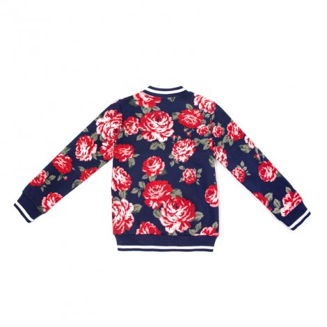 Темно-синяя толстовка для девочки PlayToday 382071, вид 2