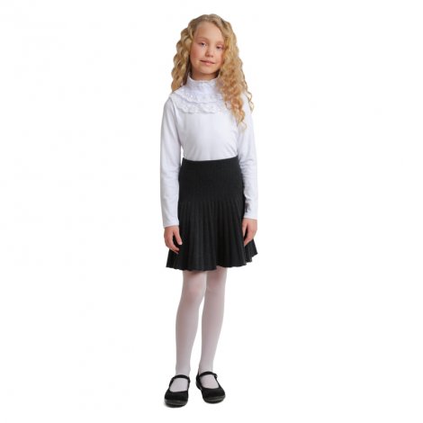 Белая водолазка для девочки S'COOL 384446, вид 3