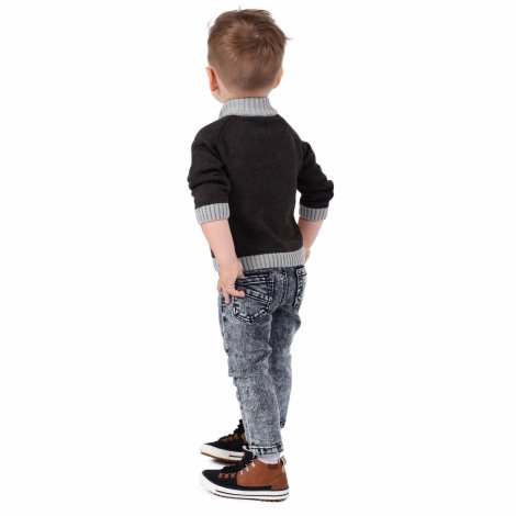 Серый свитер для мальчика PlayToday Baby 387111, вид 3