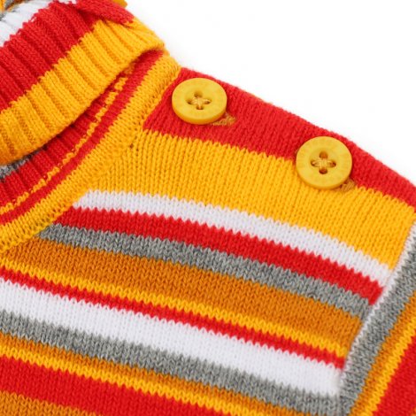 Желтый свитер для девочки PlayToday Baby 388011, вид 4