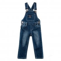 Синий полукомбинезон джинсовый для девочки PlayToday Baby 388014