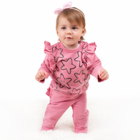 Розовая толстовка для девочки PlayToday Baby 388827, вид 6