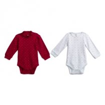 Белые боди, 2 шт. в комплекте для девочки PlayToday Baby 388858