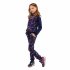 Темно-синие брюки спортивные для девочки PlayToday 389007, вид 7 превью