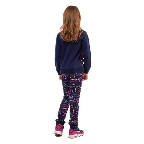 Темно-синие брюки спортивные для девочки PlayToday 389007, вид 8