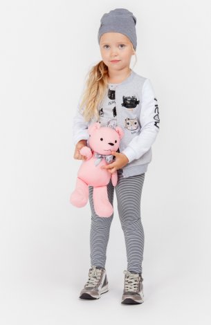 Черные леггинсы 2 шт. в комплекте для девочки PlayToday 392023, вид 7