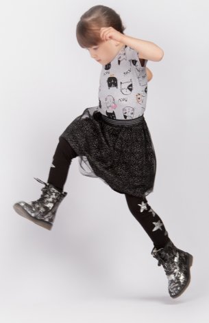 Черные леггинсы 2 шт. в комплекте для девочки PlayToday 392023, вид 8