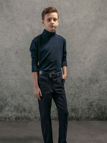 Синяя водолазка для мальчика S'COOL 393447, вид 3