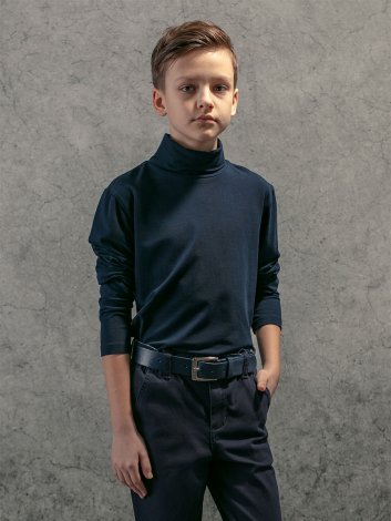 Синяя водолазка для мальчика S'COOL 393447, вид 4