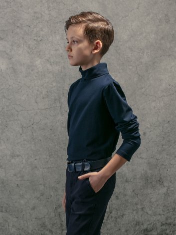 Синяя водолазка для мальчика S'COOL 393447, вид 5