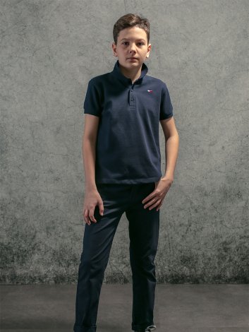 Темно-синяя футболка для мальчика S'COOL 393452, вид 6