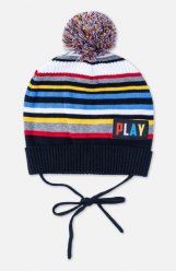 Темно-синяя шапка для мальчика PlayToday Baby 397019