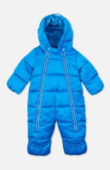 Голубой комбинезон демисезонный на велюре для мальчика PlayToday Baby 397801